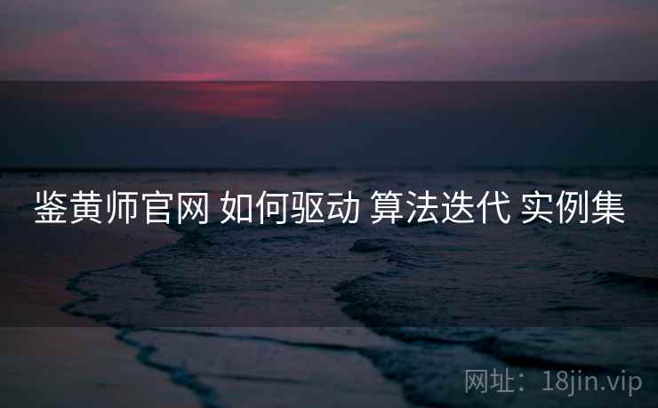 鉴黄师官网 如何驱动 算法迭代 实例集  第1张