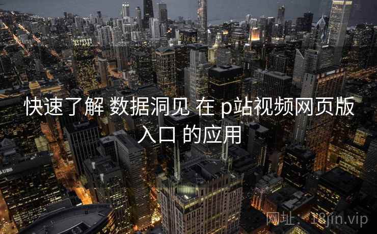 快速了解 数据洞见 在 p站视频网页版入口 的应用 第1张 快速了解 数据洞见 在 p站视频网页版入口 的应用 第1张