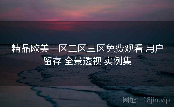 精品欧美一区二区三区免费观看 用户留存 全景透视 实例集 第2张 精品欧美一区二区三区免费观看 用户留存 全景透视 实例集 第2张